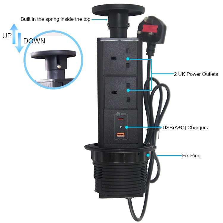 Kitchen Island Pop Up Outlets